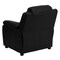 Emma and Oliver Deluxe Padded Contemporary Kids Recliner with Storage Arms